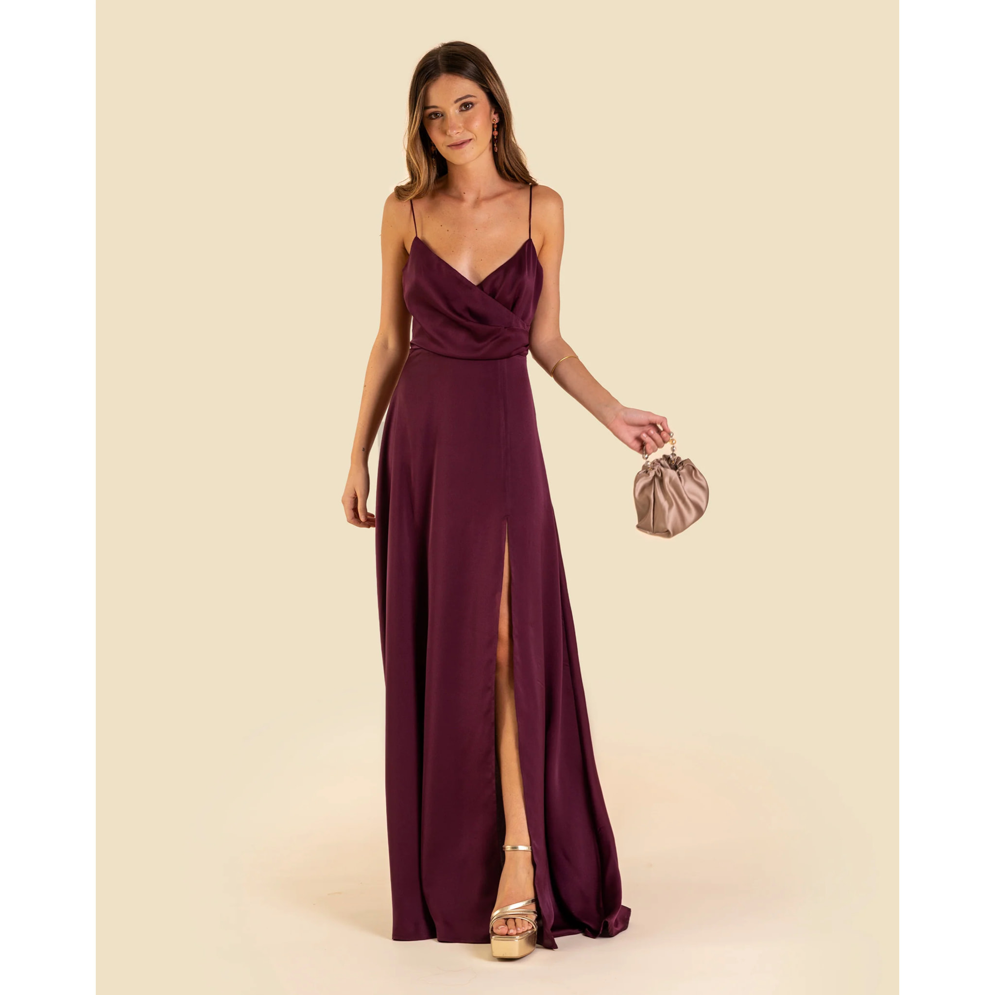 Vestido largo princesa de tirantes