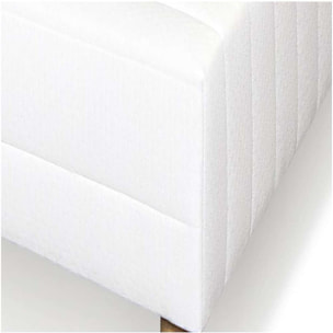 Sommier tapissier à lattes recouvertes