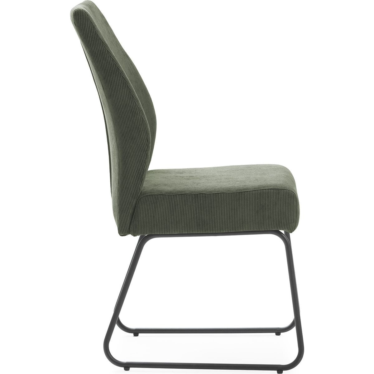 Lot de 4 chaises en velours côtelé - STUGA