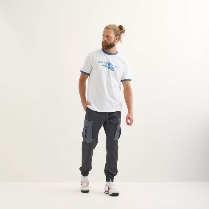 Camiseta MUNICH Barru lifestyle hombre de algodón orgánico blanco