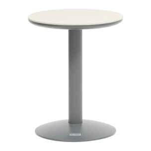 Table d'appoint de jardin Soletia 40x40x50cm gris graphite