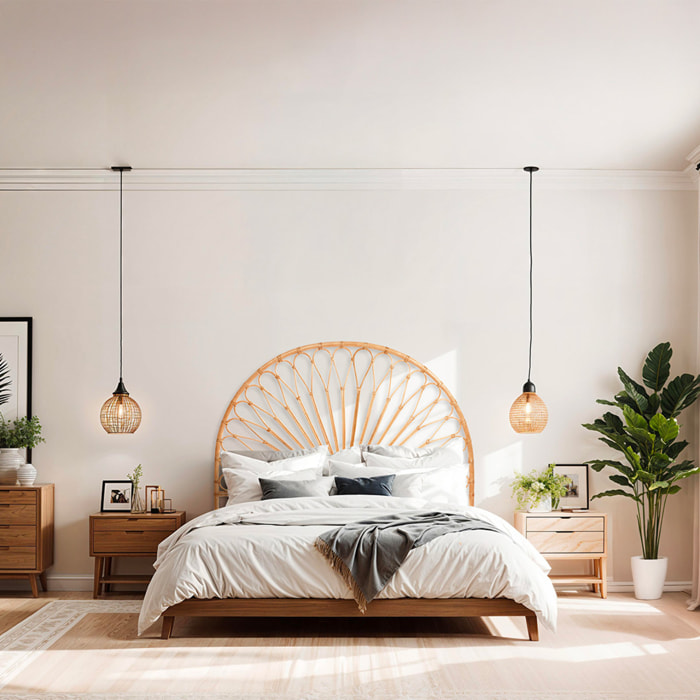 Tête de lit rotin CHIARA