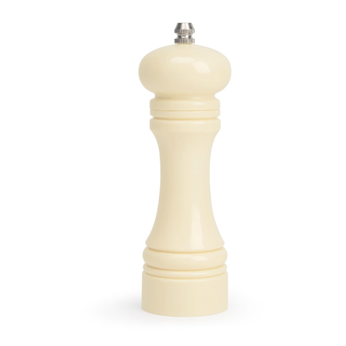 Moulin à sel ou poivre en plastique crème