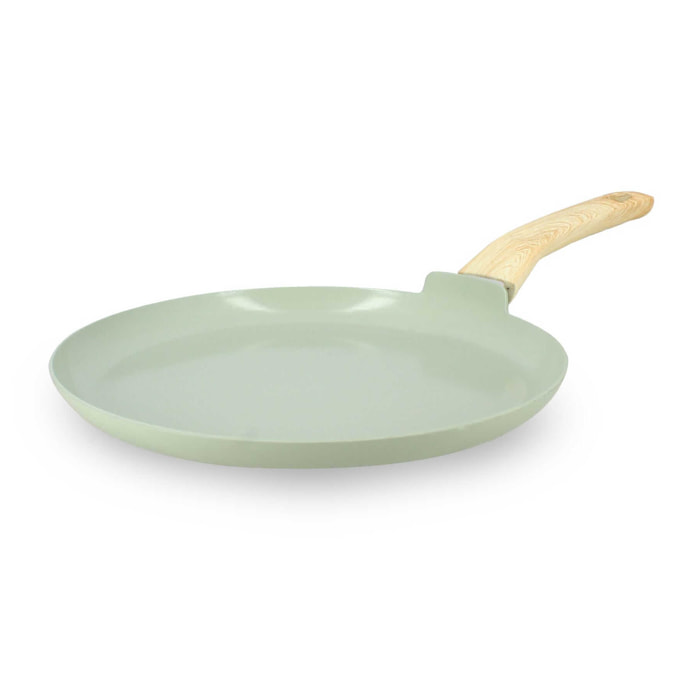 Crêpière en revêtement céramique 26cm céladon - tous feux COLORAMA