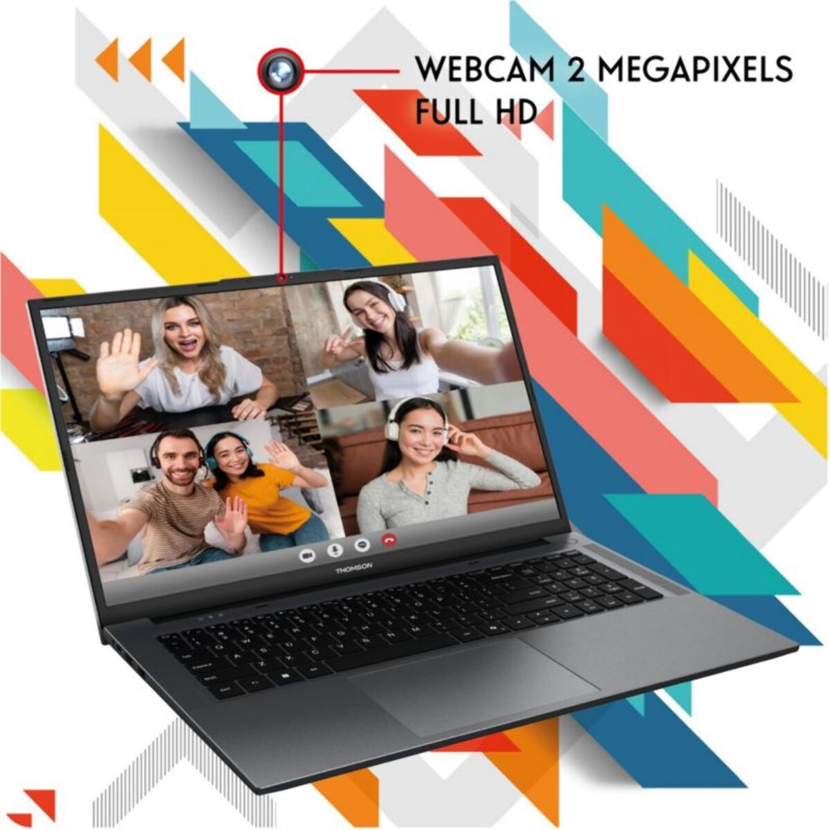 Ordinateur portable THOMSON N17R33-8BK256 17" AMD Ryzen 3 3200U 8 Go RAM DDR4 SSD 256 Go