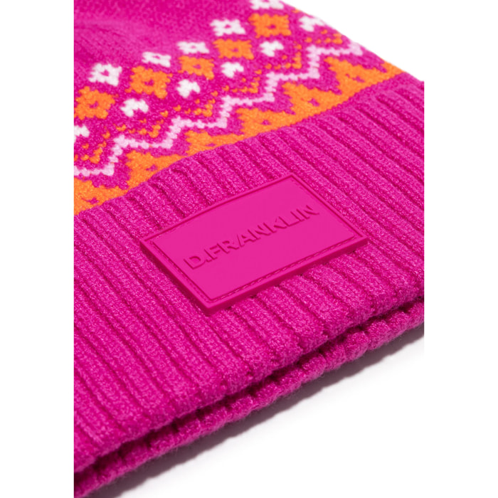 Gorro Nordic TRK Fair Isle Beanie Fucsia D.Franklin