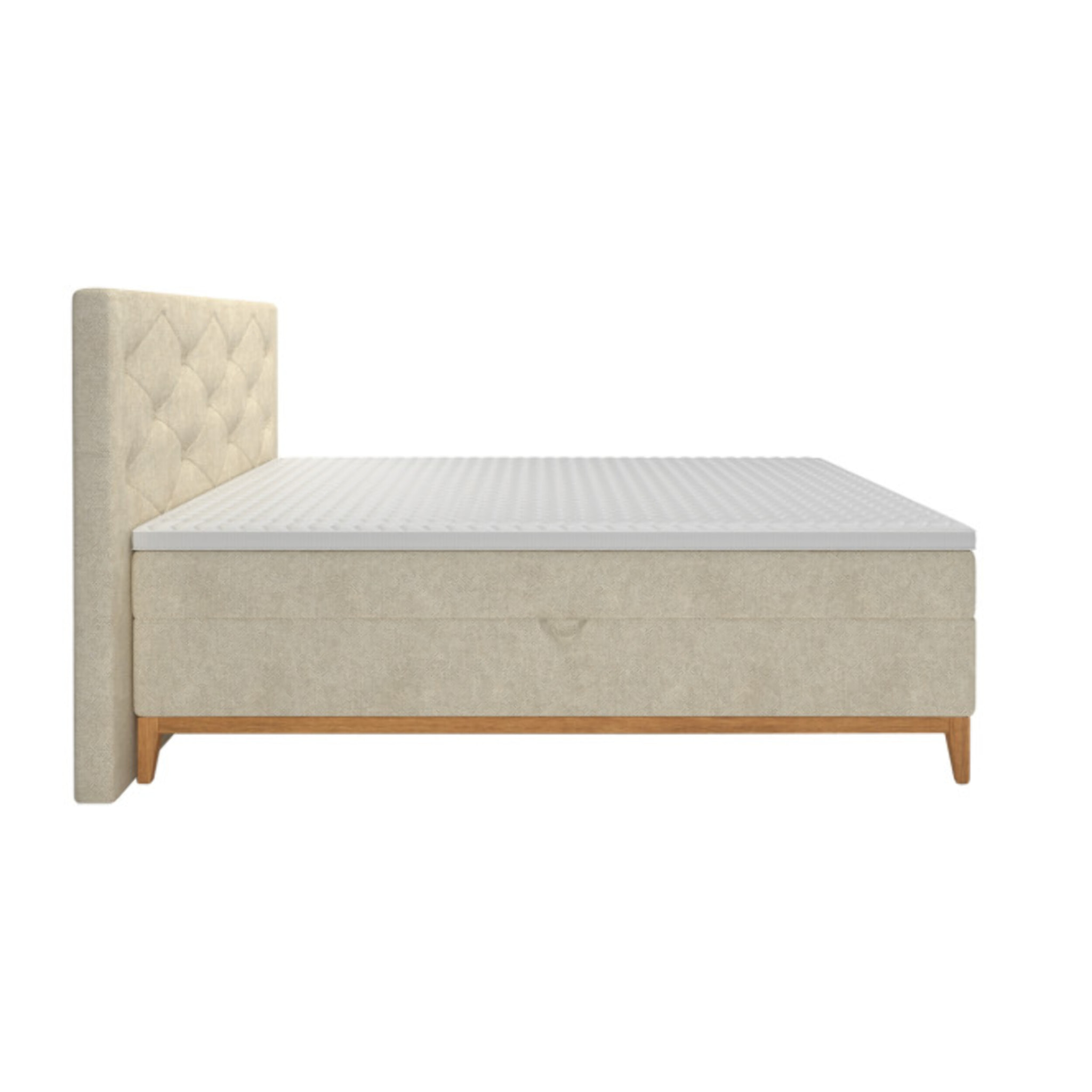 Lit boxspring complet avec 2 coffres 180x200cm - LAUSANNE