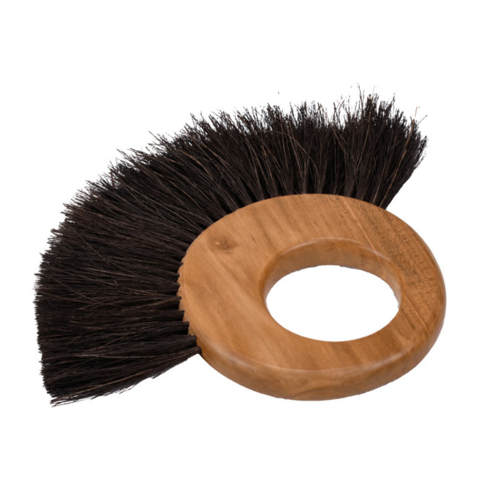 Brosse de nettoyage en anneau à fibres de coco et bois de teck - KOFI