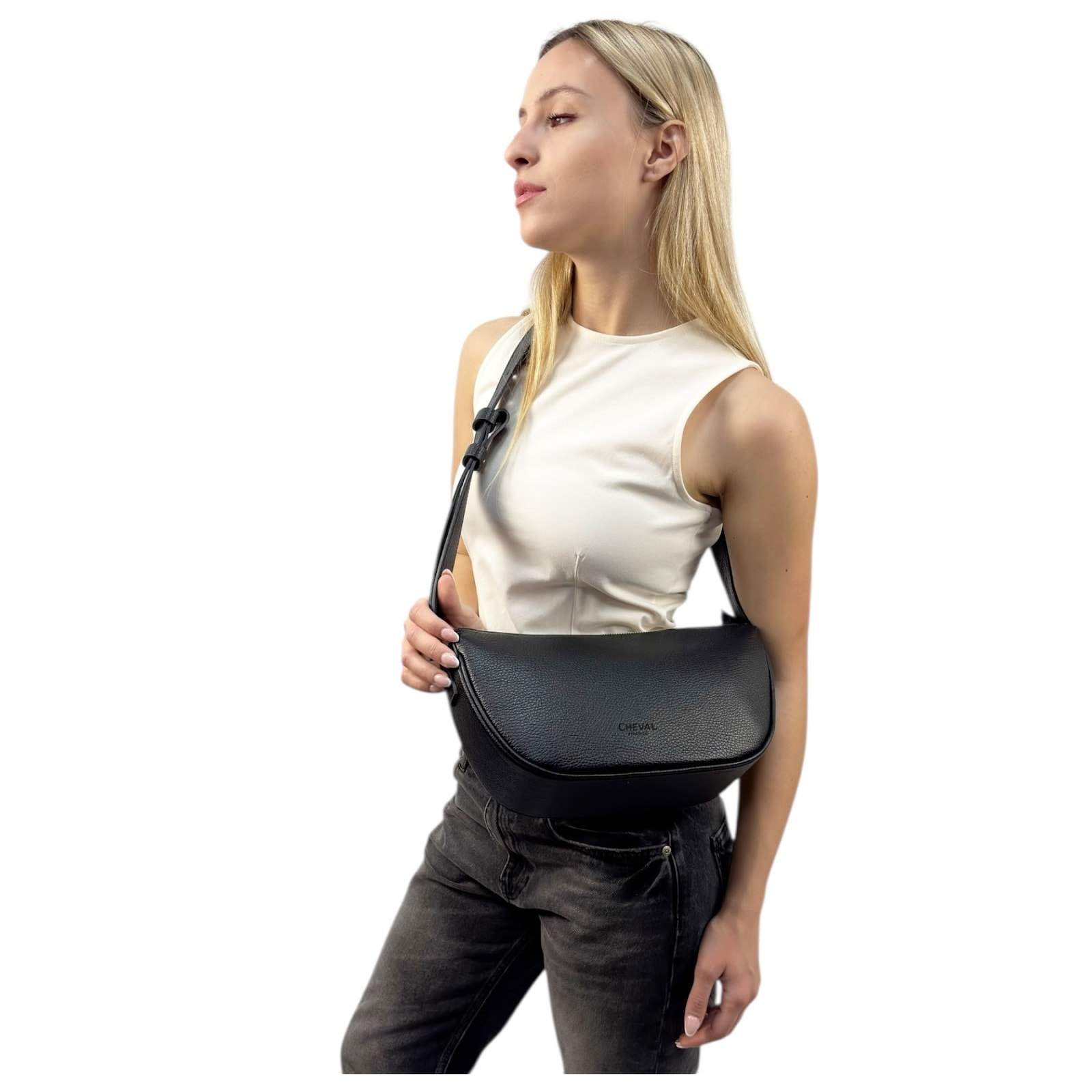 Borsa a tracolla Cheval Firenze Tania Nero