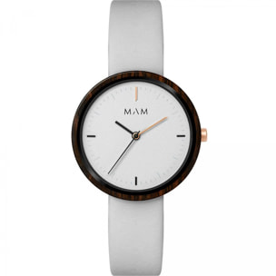 Reloj Mam MAM658 Unisex Analogico Cuarzo con Correa de Cuero