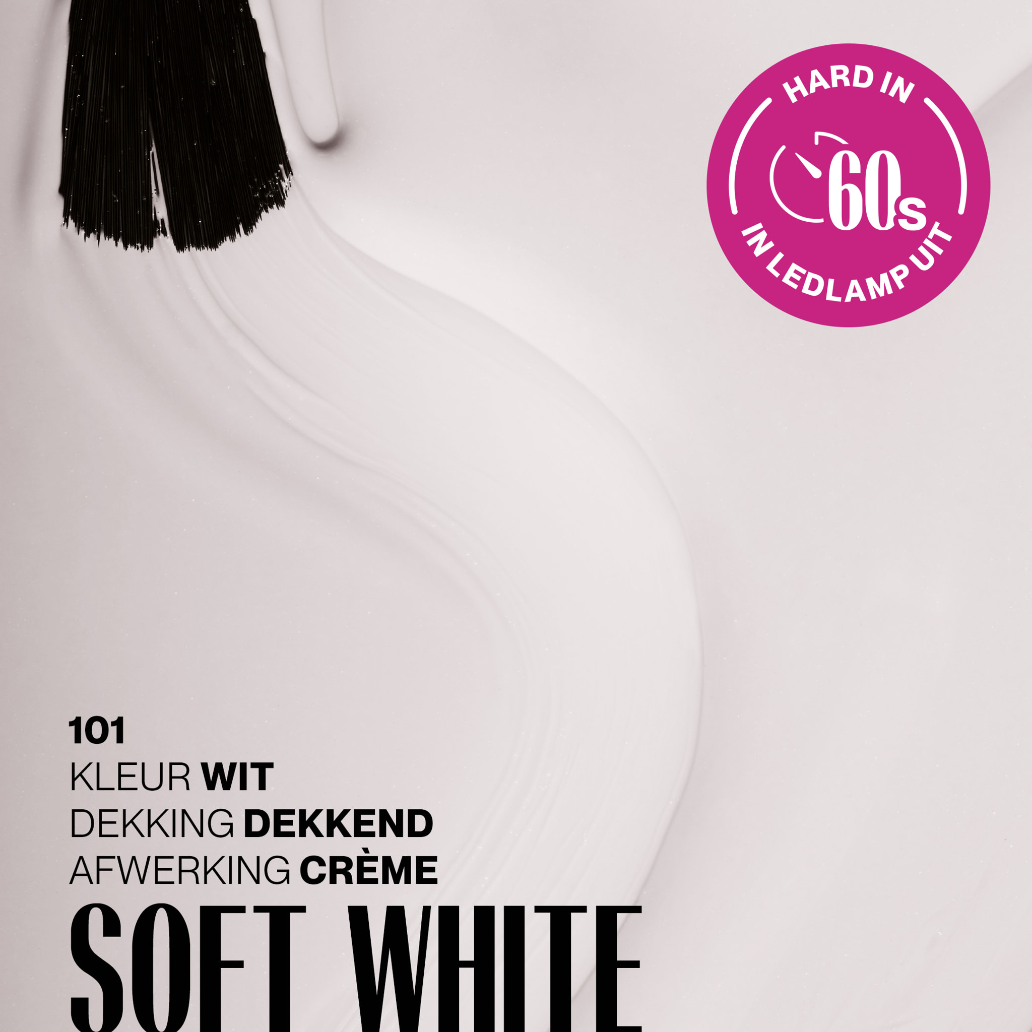 Vernis semi-permanent - 101 Soft White - 15 ml