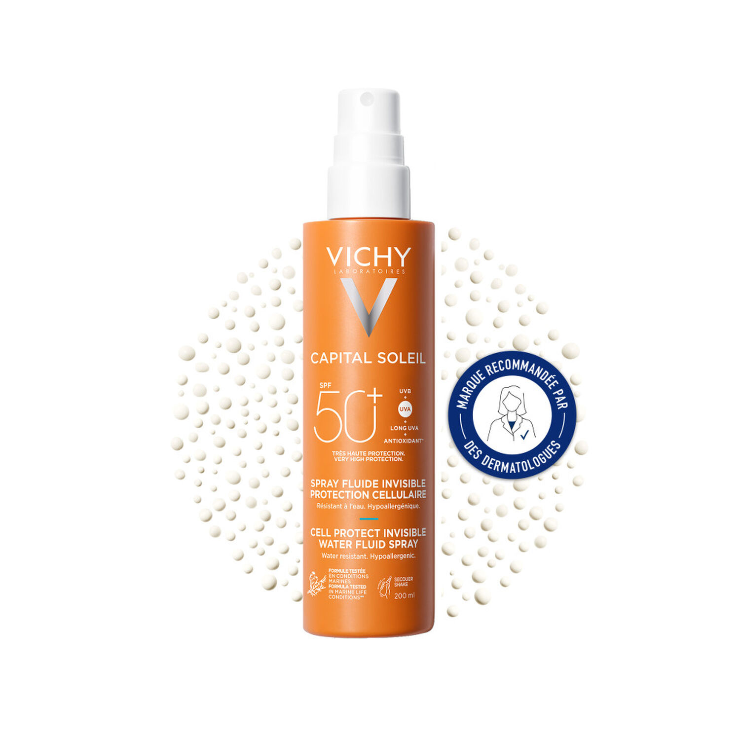 Capital Soleil SPF50+ - Fluide Solaire Corps et Visage 200 ml