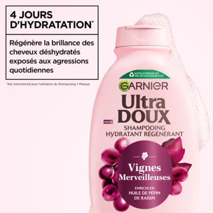 Lot de 12 - Garnier Ultra Doux Vignes Merveilleuses Shampooing Hydratant Régénérant 250ml - Homme & Femme