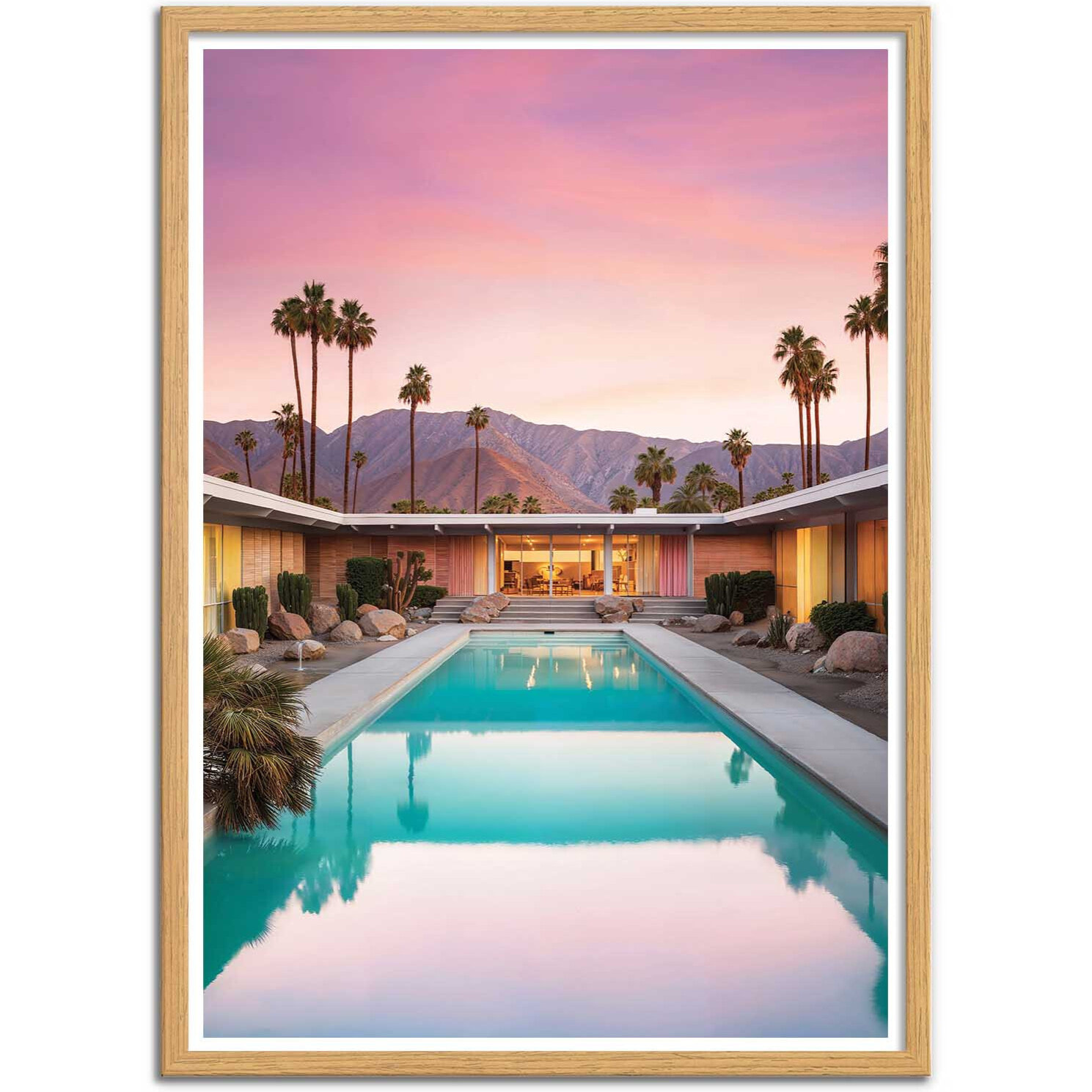 Affiche - End of the day in Palm Springs - Philippe Hugonnard