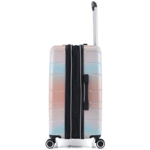 Lot de 3 valises Extensible Rigide "Sun" Trolley Polycarbonate - LYS Paris - SUN B