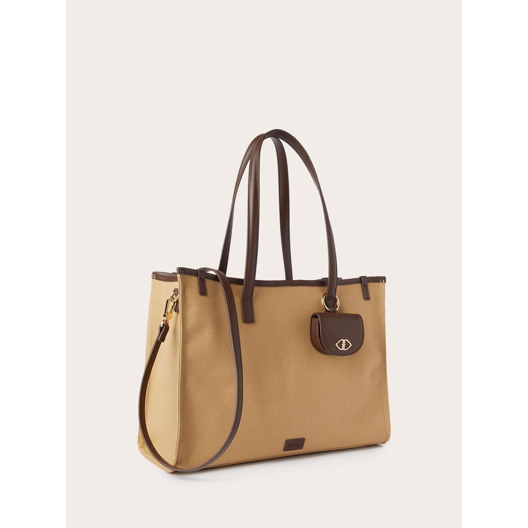 Motivi - Shopping bag in canvas - Marrone