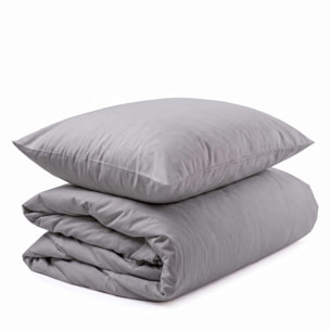 Parure copripiumino in cotone - Grigio