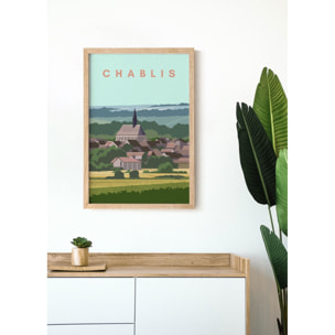 Affiche ville Chablis