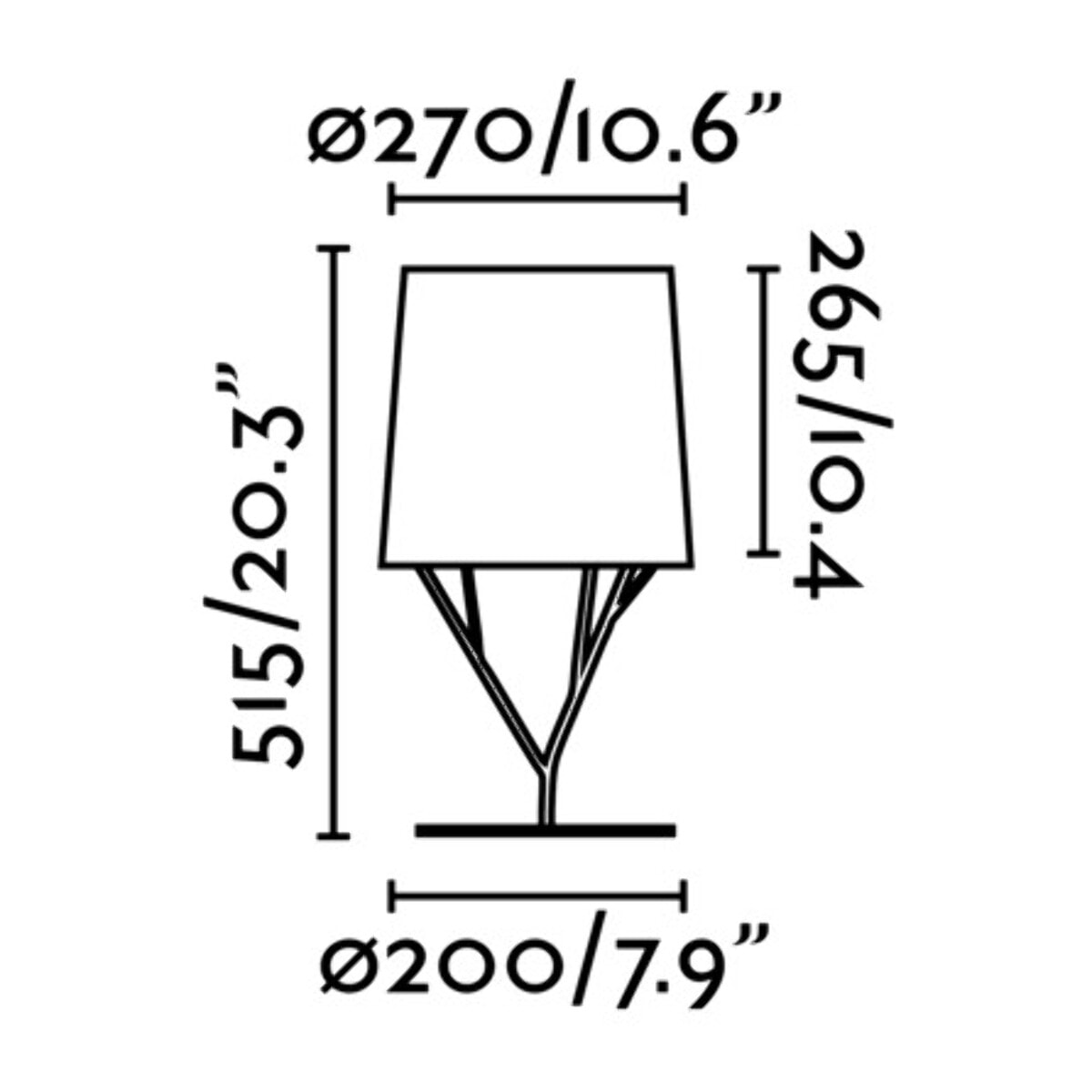 TREE Sobremesa blanco