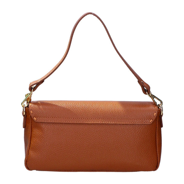 Borsa a spalla da donna - Modello Wally - Vera pelle - 29.0 x 13.0 x 9.0 cm