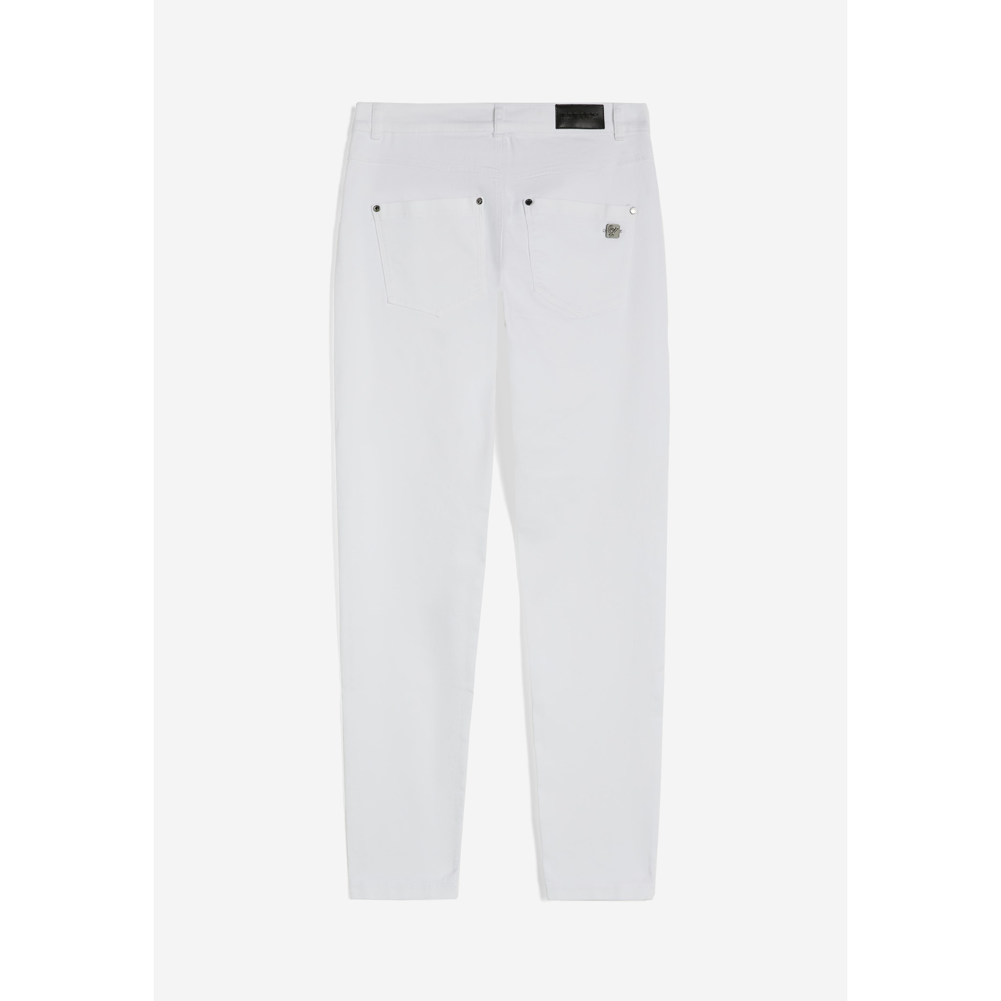 Pantaloni skinny vita regular in tessuto tinto capo