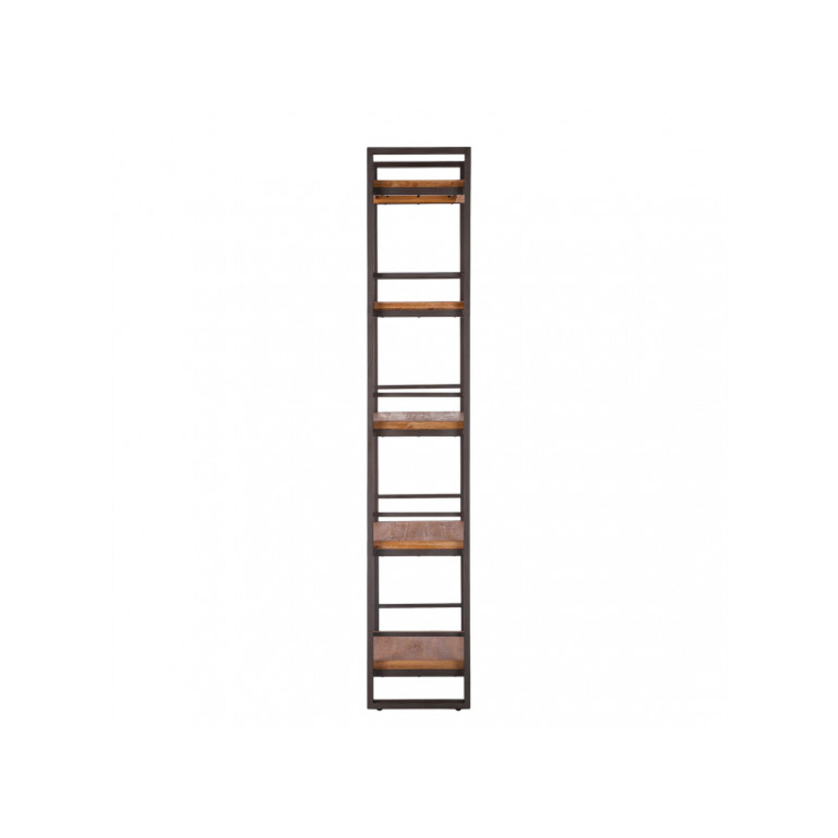 Bibliothèque en bois et métal 5 étagères H.190cm - ATELIER