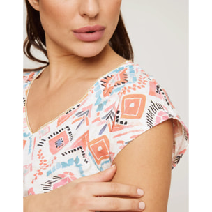 Camiseta Manga Corta Naranja - Leafix