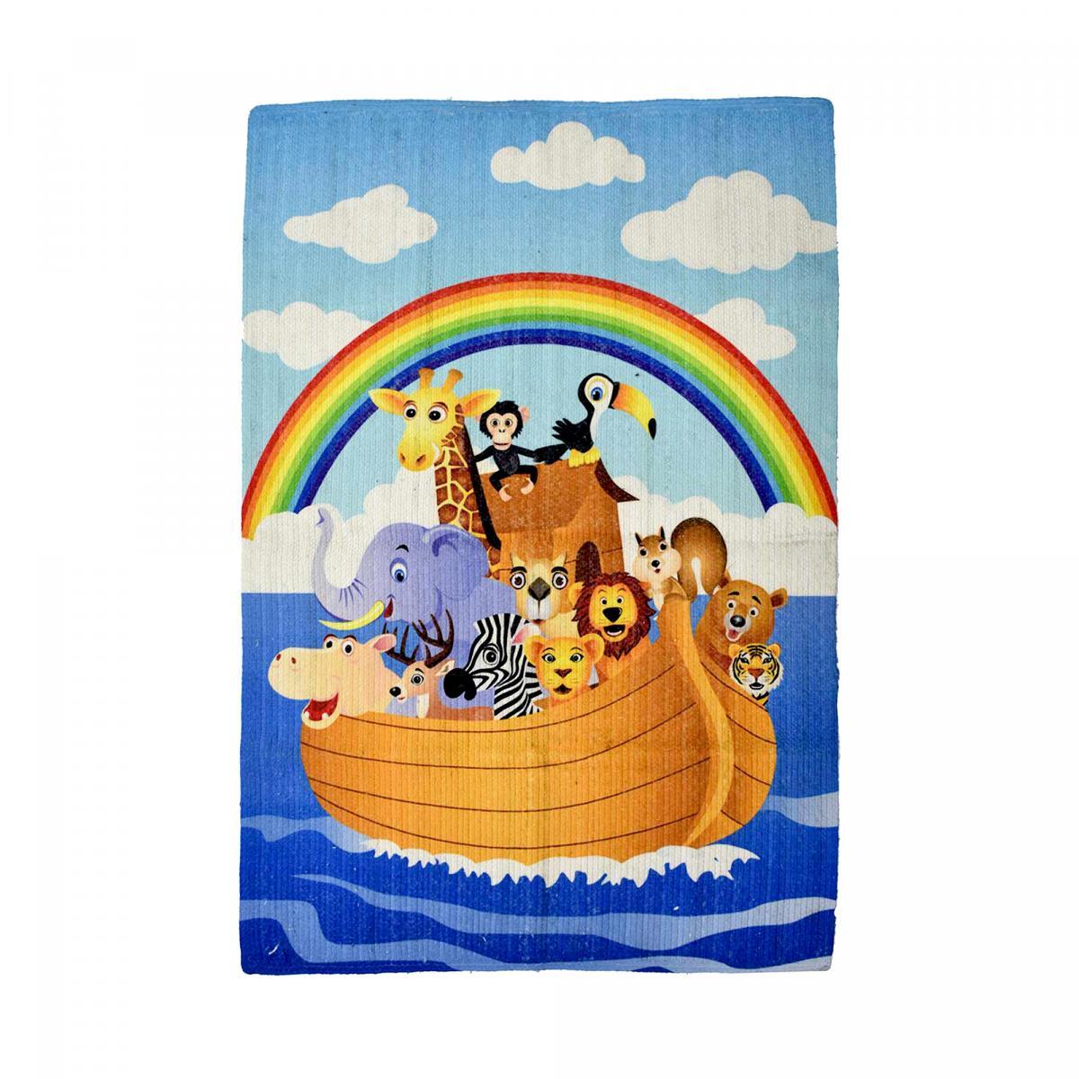 Tapis atisanal reversible pour enfant