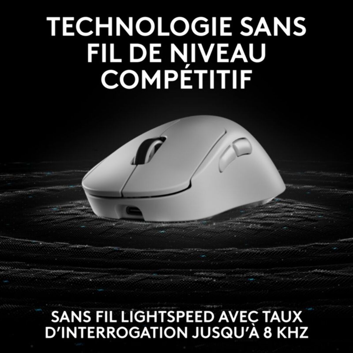 Souris Gamer Sans Fil LOGITECH PRO X SUPERLIGHT2 DEX LIGHTSPEED Blan