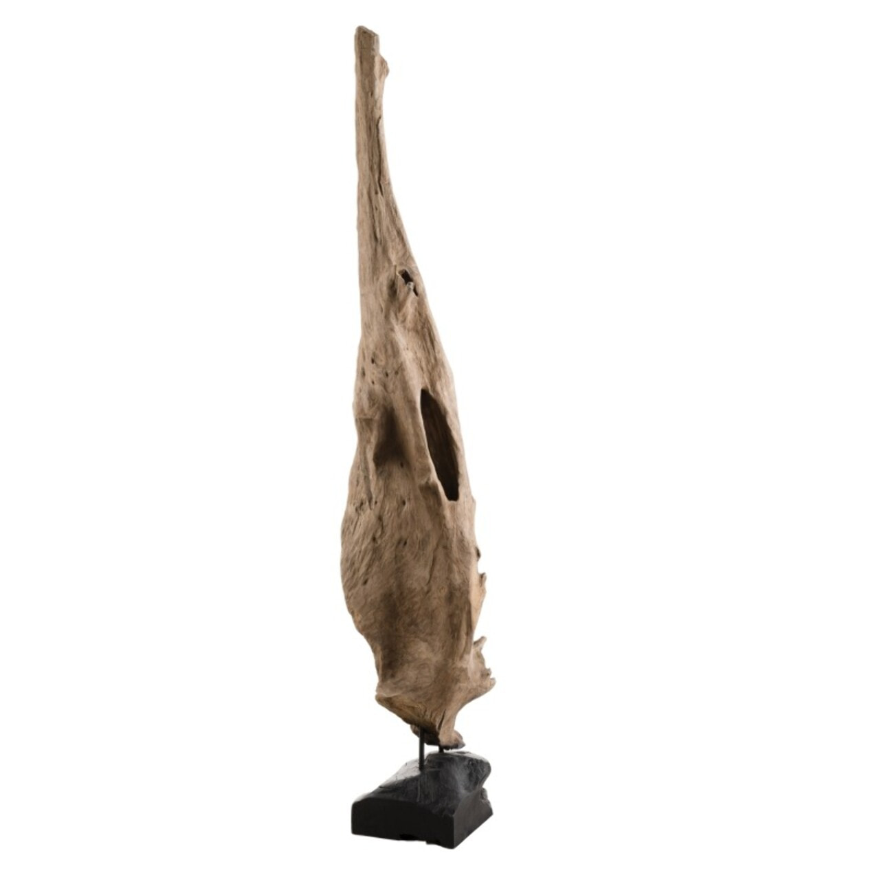 CLARA - Objet décoration bois teck branche naturelle 'L'