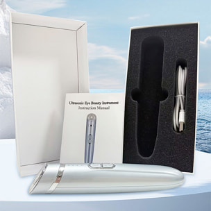 Instrumento de belleza con 4 modos: EMS, RF, función ultrasónica y luminoterapia.