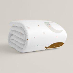 Edredón Nórdico Estampado - Infantil - 100% Algodón - 200 gr/m² con Tacto Pluma - Patinadora