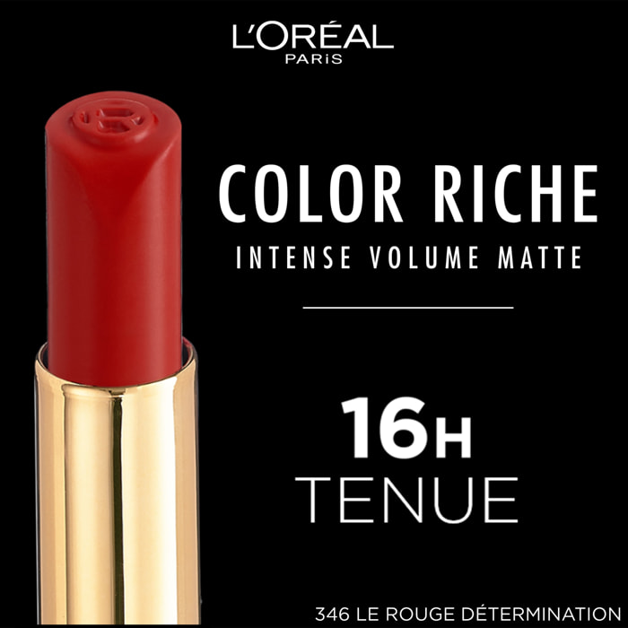 L'Oréal Paris Color Riche Intense Volume Matte 346 Le Rouge Determination