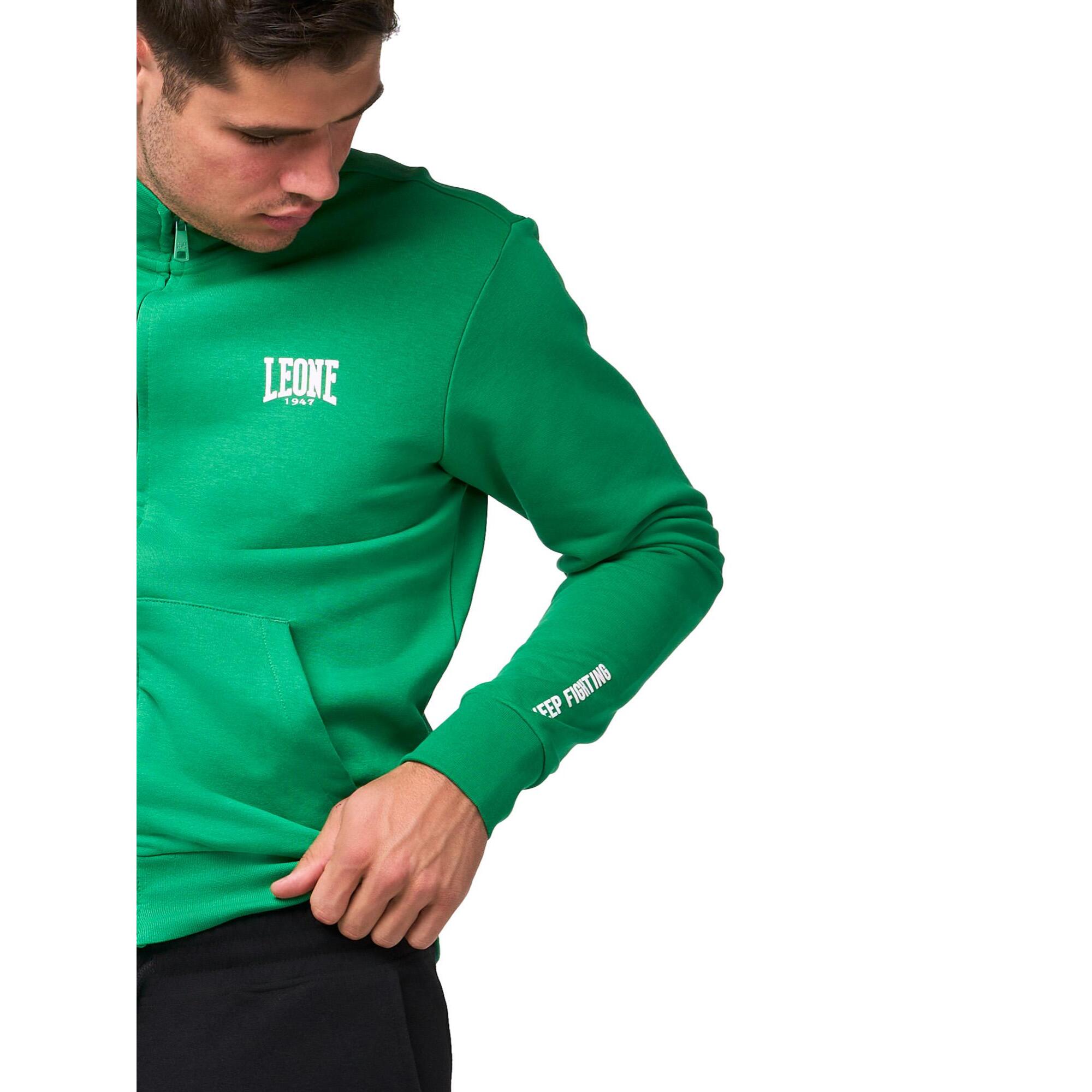 Tuta da uomo con Felpe con colletto e zip e pantalone non felpata Leone Basic