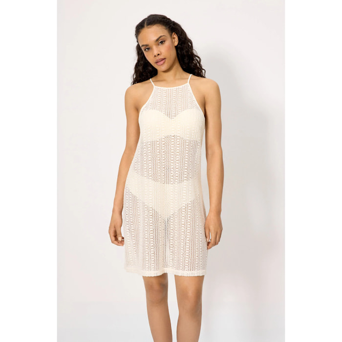 Vestito corto Beige