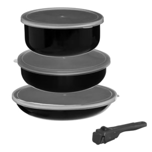 Batterie de cuisine "Amovible" en aluminium