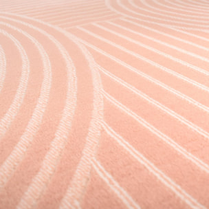 Tapis salon et chambre tissé motif arc-en-ciel SUDU