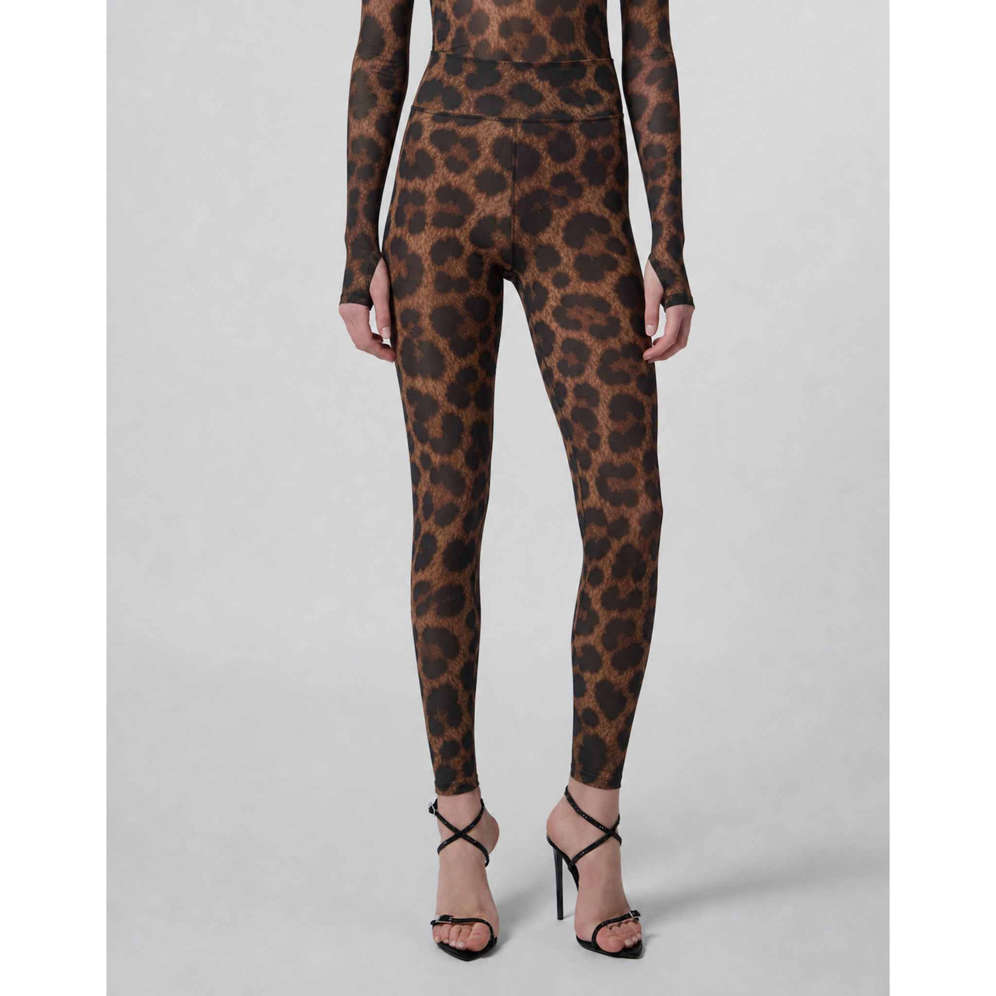 PHILIPP PLEIN Leggings deportivos LEOPARD