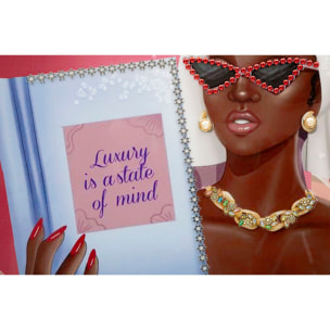 DIPINTO SU TELA LACCATO LUXURY SPA C/CORNICE -B- CM 82X4X82