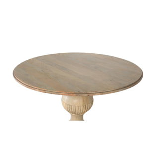 Tables à manger en bois de manguier 120 cm style rustique colonial