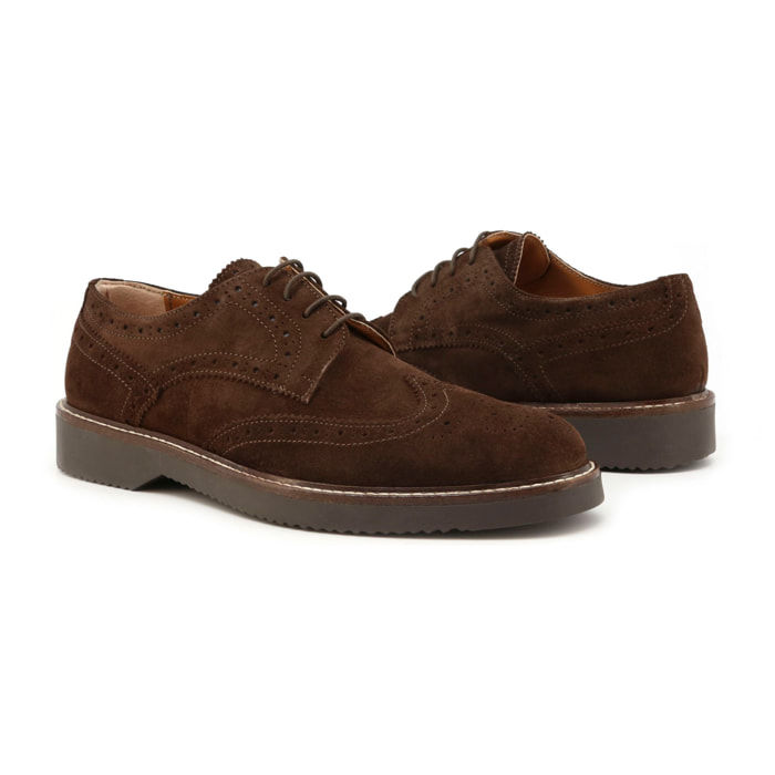 Zapatos Oxford para Hombre - Duca di Morrone Enrico Suede Brown