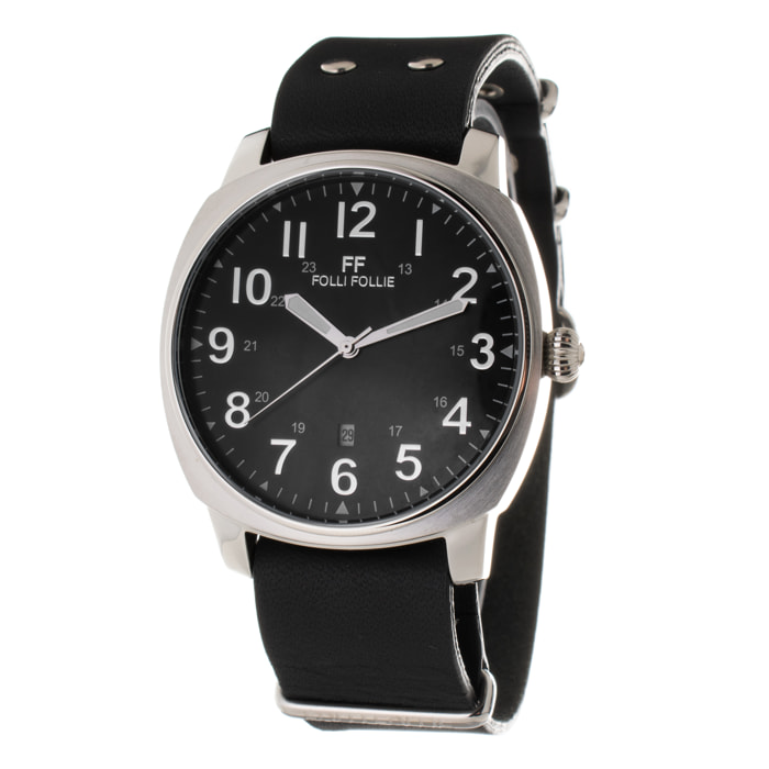 Reloj Folli Follie WT14T0015DG Hombre Analogico Cuarzo con Correa de Cuero