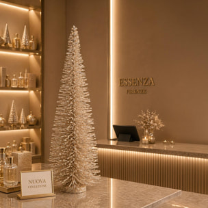 albero cono 16xh. con glitter - Pezzi 2 - ORO - Bianchi Dino SpA