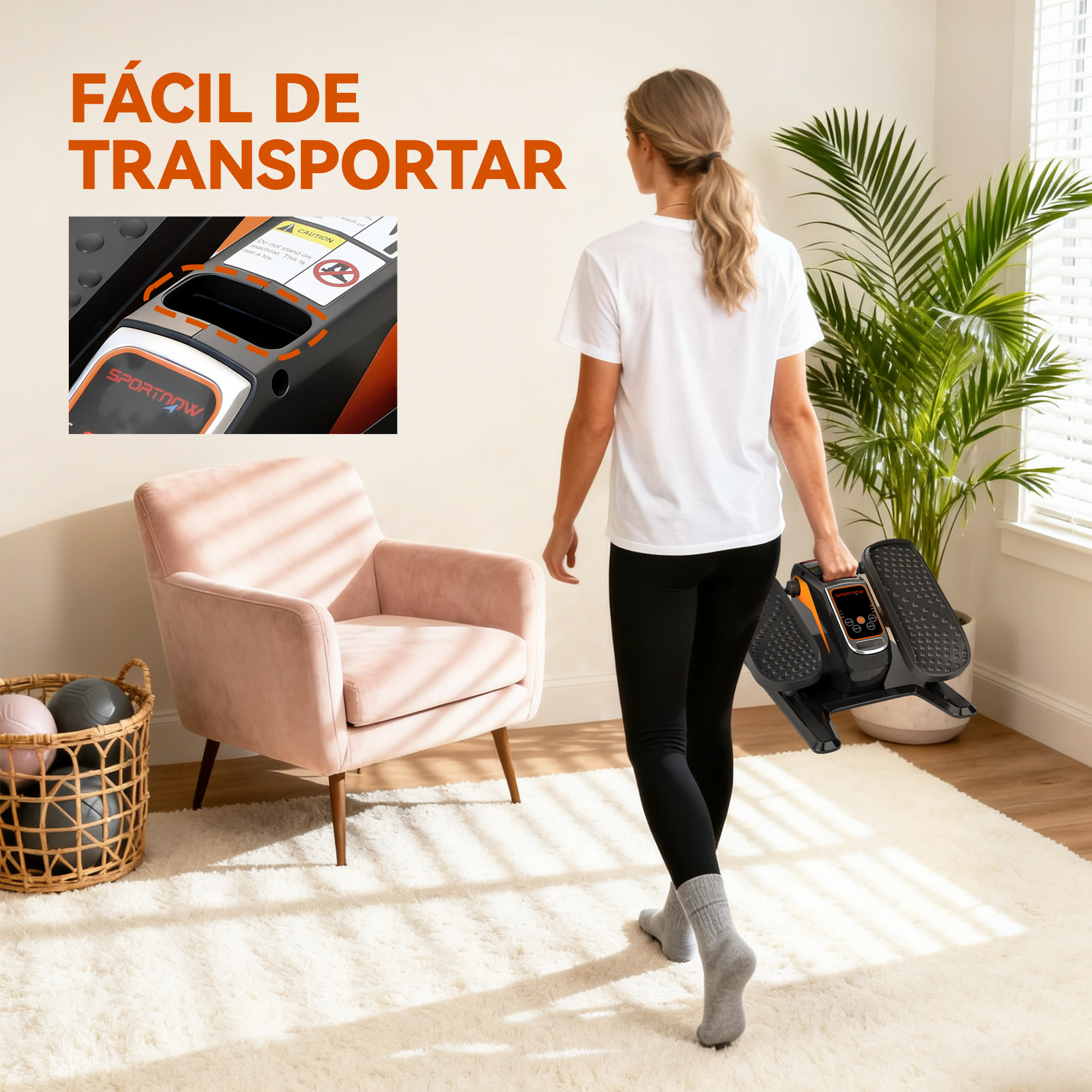 Mini Elíptica Eléctrica para Personas Mayores con 12 Velocidades, Modo Manual y Automático, Control Remoto, Pedaleador Eléctrico Silencioso Portátil con Pantalla LED y Pedales Antideslizantes