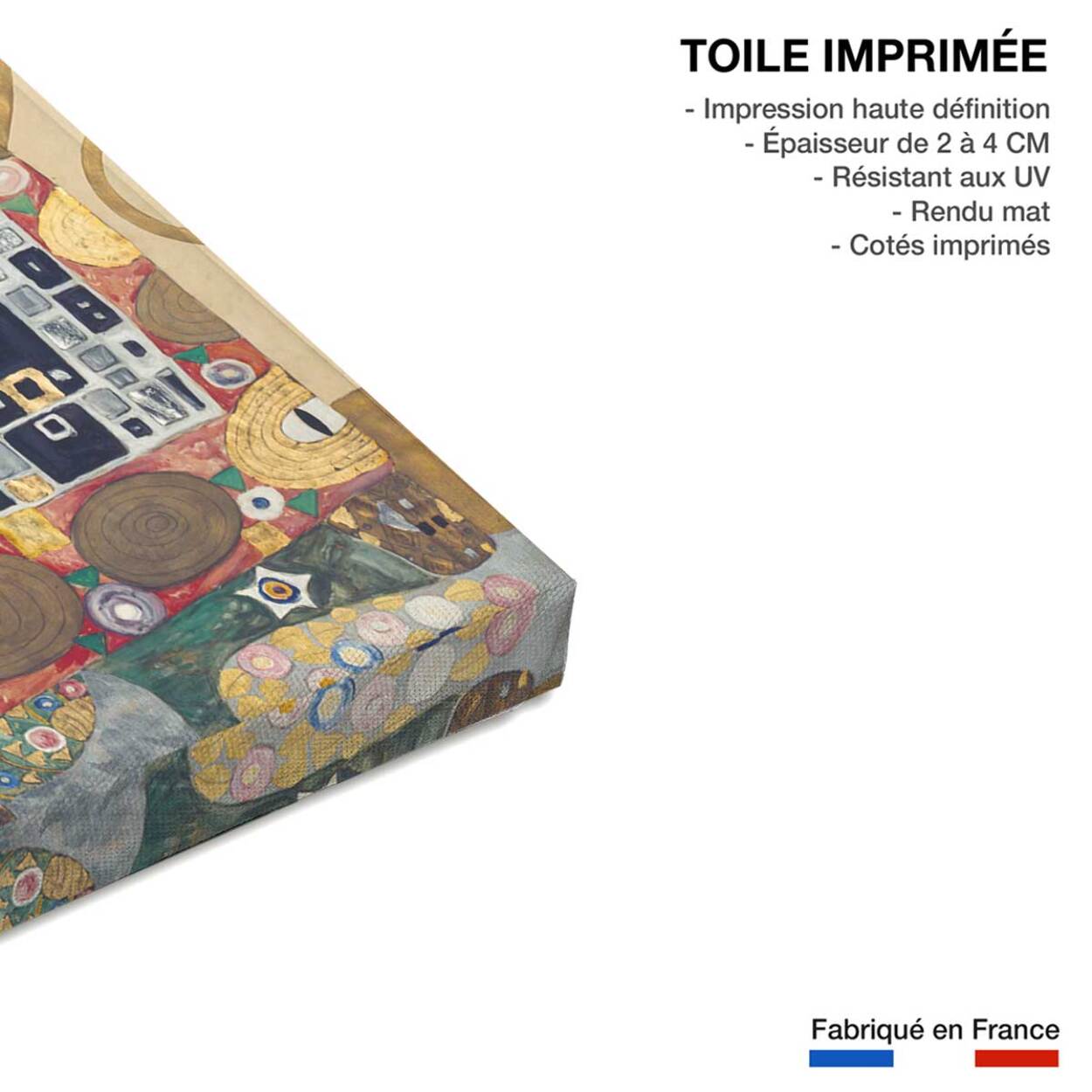 Tableau célèbre Klimt L' Accomplissement Toile imprimée