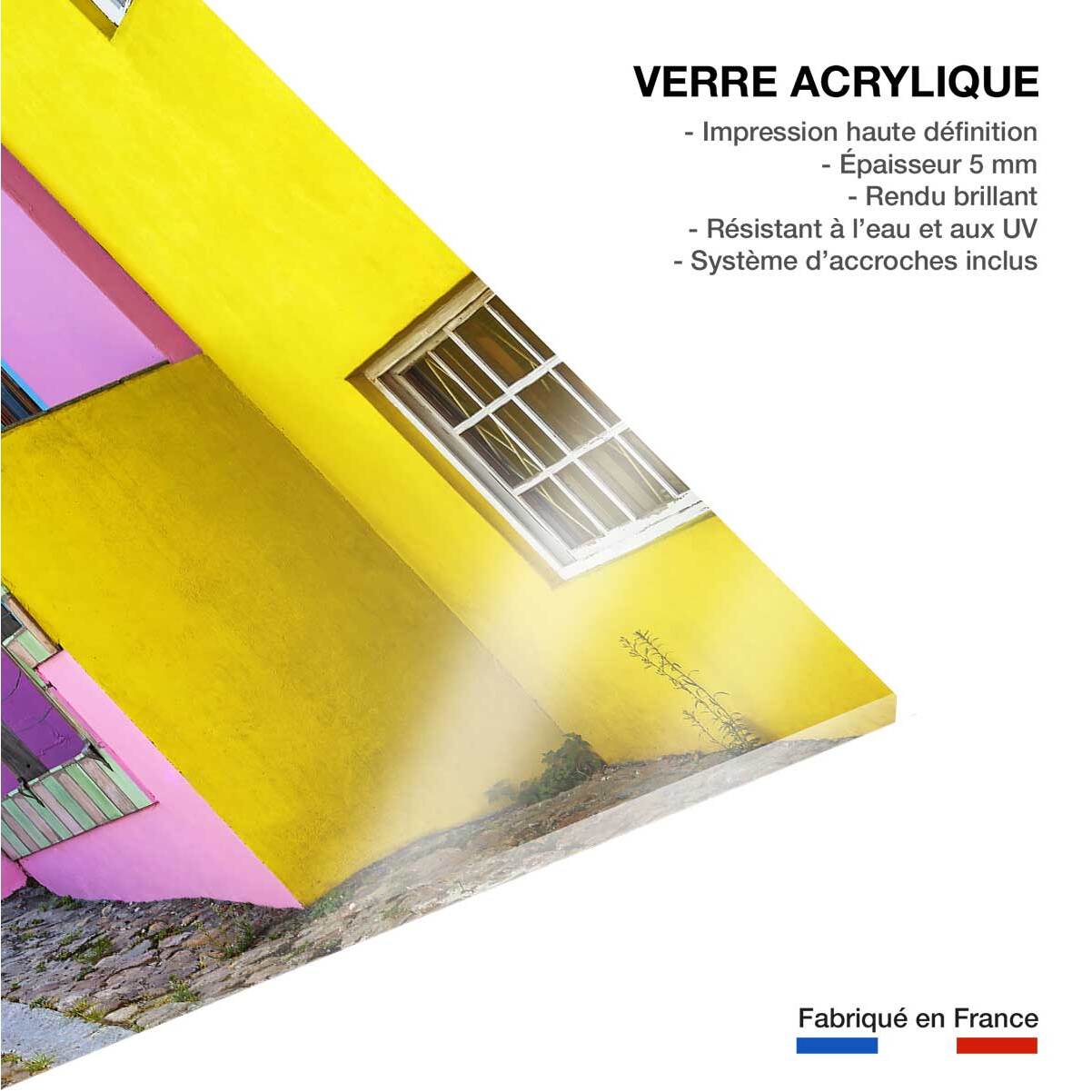 Tableau carré bo kaap Tableau plexiglas