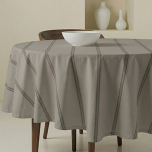Nappe ronde anti-taches Nua Marron claire