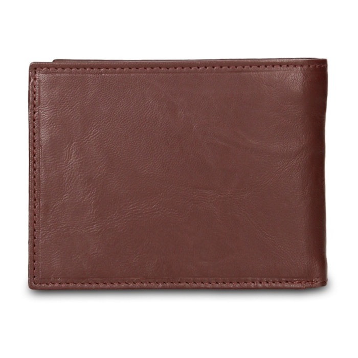 Portafoglio uomo in vera pelle - Modello Aumont - Casual - 12.5 x 9.0 x 2.0 cm