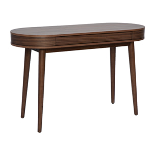 Bureau avec tiroir en bois foncé L120 cm JUDITH