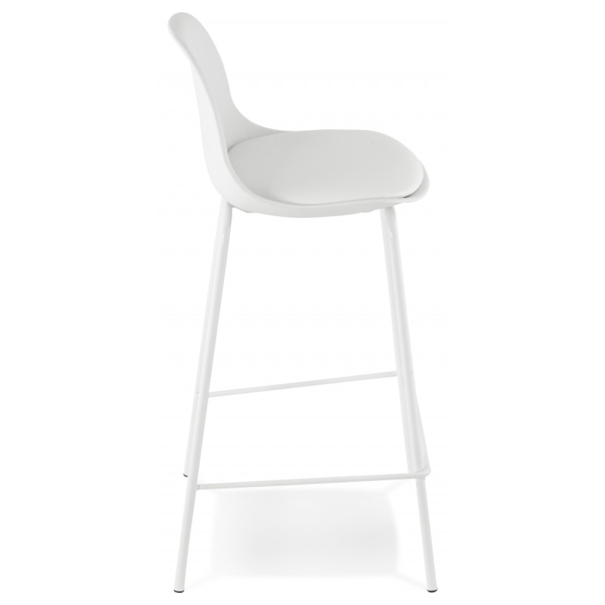 Tabouret bar déco "Escal Mini" Kokoon - Couleur: Blanc - Nombre de tabourets: 2 Tabourets